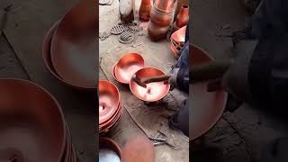 The process of making a charcoal copper pot with a chimney [upl. by Eladnar]