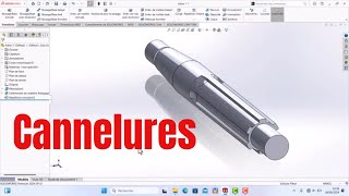 Tutoriel SolidWorks pour débutants  Cannelures [upl. by Yup]