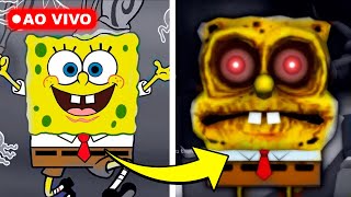 AO VIVO  🔴 Esse é o BOB ESPONJA as 3 da manhã FUJA dele [upl. by Lucania385]