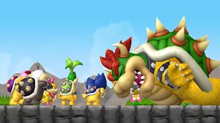 New Super Mario Bros Wii 100 Walkthrough Finale  8Castle Final Boss Bowser  Ending amp Credits [upl. by Mahala668]