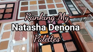 RANKING MY NATASHA DENONA PALETTES SO MANY NEW ADDITIONS [upl. by Enneicul]