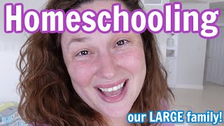 Homeschool Routine w Our Large Family [upl. by Atram455]