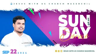 LIVE  Sunday 2nd Service  22 September  Jesus With Us Church Nagercoil [upl. by Yecats]