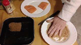 SALMONE CROCCANTE AROMATIZZATO AL FORNO FACILE E VELOCE [upl. by Ameen]