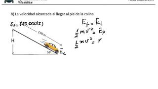 Trabajo y Energía 03 Conservación de la Energia en plano inclinado [upl. by Robinetta]