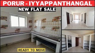 Flat for sale in porur iyyappanthangal🤩Ready to move🤩close to bus depot amp ongoing metro youtube [upl. by Niall]