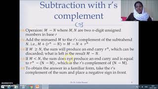 Subtraction using radix complement in Tamil [upl. by Aisel]