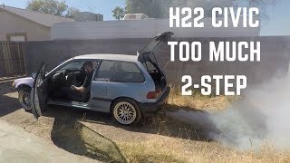 Honda Civic EF Hatch  H22 VTEC Swap Blows Engine [upl. by Corabel619]