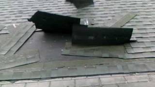 Nor easter storm Wind ripping away my roof shingles [upl. by Alboran]