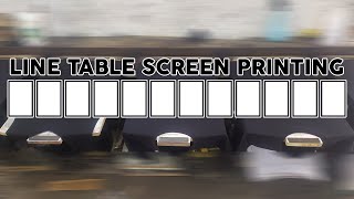 What is Line Table Screen Printing [upl. by Aydan]