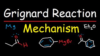 Grignard Reagent Synthesis Reaction Mechanism  Organic Chemistry [upl. by Amand]