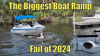 Biggest Boat Ramp Fail of 2024  Boneheaded Boaters of the Week  Broncos Guru [upl. by Einegue]