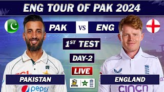 PAKISTAN vs ENGLAND 1st TEST DAY 2 LIVE COMMENTARY  PAK vs ENG TEST MATCH LIVE  SESSION 1 [upl. by Dorahs693]