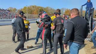 Chandler Smith and Jake Garcia Crew Fight At Winchester 400 [upl. by Anilorac]