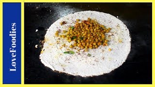 Spicy Green Peas Masala Dosa Recipe  Rare Indian Street Food  In 2018 [upl. by Anaujahs]