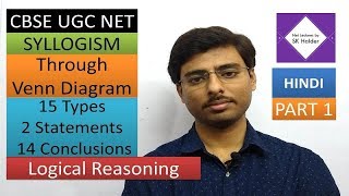 CBSE UGC NET  Logical Reasoning  Syllogism Hindi  All No Some Some Not  SK Halder [upl. by Christyna730]