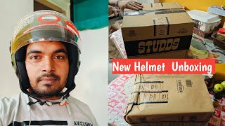 New Helmet Unboxing  Studds helmet unboxing [upl. by Alethia722]