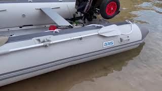 14 foot bris inflatable boat with 15hp efi mercury [upl. by Irbmac]