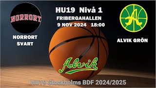 HU19 ALVIK BASKET  NORRORT [upl. by Eveivenej]