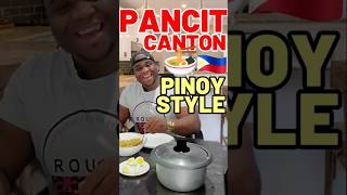 Proper way to eat PANCIT shorts filipinofood [upl. by Eicyac317]