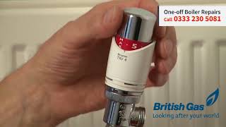 British Gas thermostatic radiator valve TRV tips [upl. by Lewse]