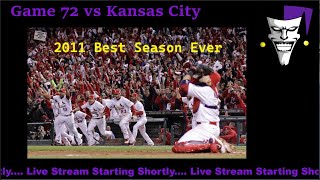 STRATOMATIC BASEBALL 2011 St Louis Cardinals Replay Game 73 vs Kansas City Royals 6192011 [upl. by Roban]