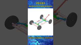 D0289Car steering mechanismmechanism solidworks3d solidworks principles machine [upl. by Bethesda863]