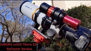 SVBONY sv503 70mm ED Refractor Review [upl. by Eycal307]