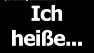 German phrase for my name is  is Ich heiße [upl. by Allisurd]