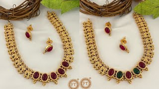 Gold plated Imitation Jewellery collections mopchain fivemetalimponjewellery panchalohamimpon [upl. by Sukcirdor]