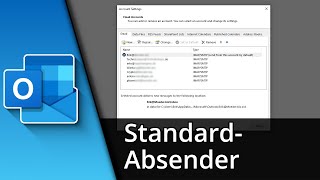 Outlook Standard Absender ändern ✅ Tutorial [upl. by Notliw]