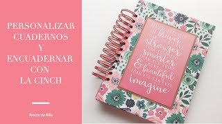 Tutorial como personalizar tus propias libretas o tu bullet journal Encuadernar con Cinch [upl. by Aneele]