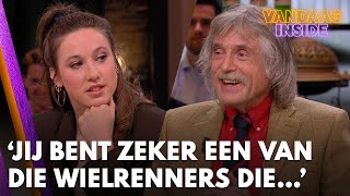 ‘Jij bent zeker een van die wielrenners die met zijn buik over het stuur hangt’  VANDAAG INSIDE [upl. by Wilie647]