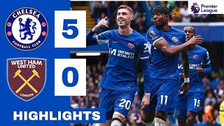 Chelsea vs West Ham HIGHLIGHTS 50 Madueke Gallagher Palmer amp Jackson GOALS [upl. by Swigart]