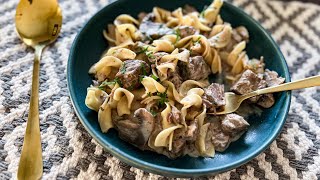 SlowCooker Beef Stroganoff Recipe [upl. by Els]