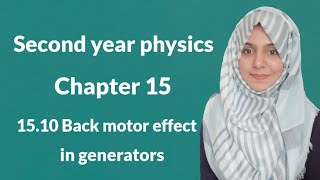 Chapter 15 1510 Back motor effect in generators Second Year Physics [upl. by Elijah231]