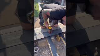 How To Install Led Lights Into Decking diy howto shorts [upl. by Aloin]