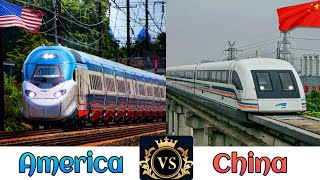 AMERICAN RAILWAYS Vs CHINESE RAILWAYS Comparison in 2024  China Vs United States America [upl. by Zackariah279]