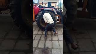 Tractor tyre repair short video [upl. by Ydnelg]