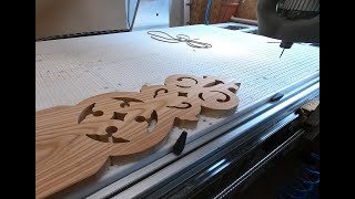 Pfettenbretter Fräsen mit CNC [upl. by Hildegaard]