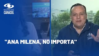 Presentadora de Noticias Caracol confundió apellido de Edward Porras y desató risas [upl. by Eisyak]