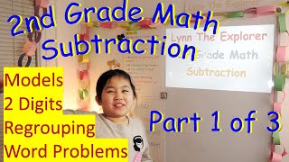 Subtraction 2 Digit with WithWithout Regrouping Word Problem 1 of 3 – 2nd Grade Math Lynn [upl. by Winchester]