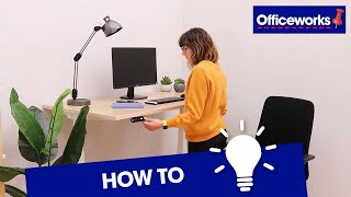 How to Choose a Standing Desk Optimise Your Workspace  Free Standing SitStand Desks  Officeworks [upl. by Greysun]