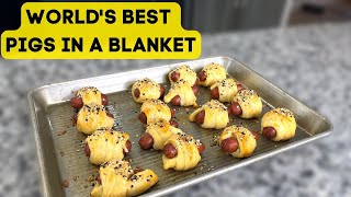 How to make the best Pigs in a blanket in the world Mini crescent dogs [upl. by Nevetse627]