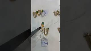 Gold plated 925 silver earringshalf baligoldjewellerydesignsforwomen earings [upl. by Materi496]