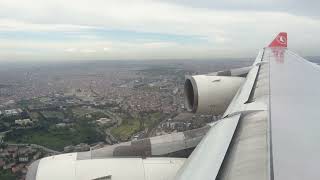 Airbus 340300 Turkish Airlines Landing Istanbul Atatürk Airport 2014 LTBA [upl. by Htbazile]