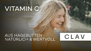 Natürliches Vitamin C hochdosiert  Extrakt aus hochdosiertem HagebuttenPulver  120 Kapseln  CLAV [upl. by Hacissej525]