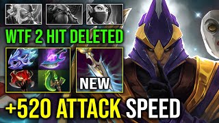 520 ATTACK SPEED Moon Shard Mask of Madness 2 Hits Deleted Unlimited Glaive Mid Silencer Dota 2 [upl. by Earahc180]