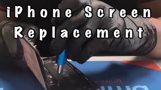 iPhone Screen Replacement  Sped Up iPhone Teardown [upl. by Ahsiat551]