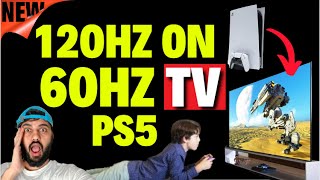 How to Get 120hz on 60hz TV PS5 [upl. by Hollis62]